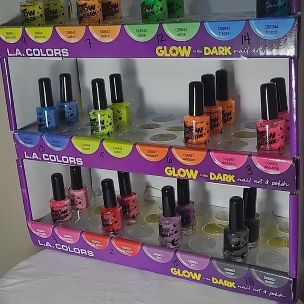 Glow In The Dark/ black light Halloween rave club y2k Nail Art kidcore - Picture 6 of 16